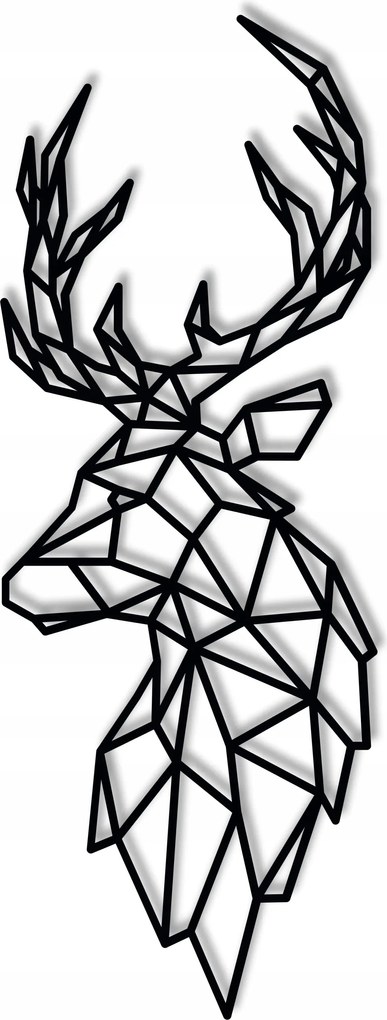 Szarvas 60cm XL Geometrikus Áttört Falpanel 3D 6mm