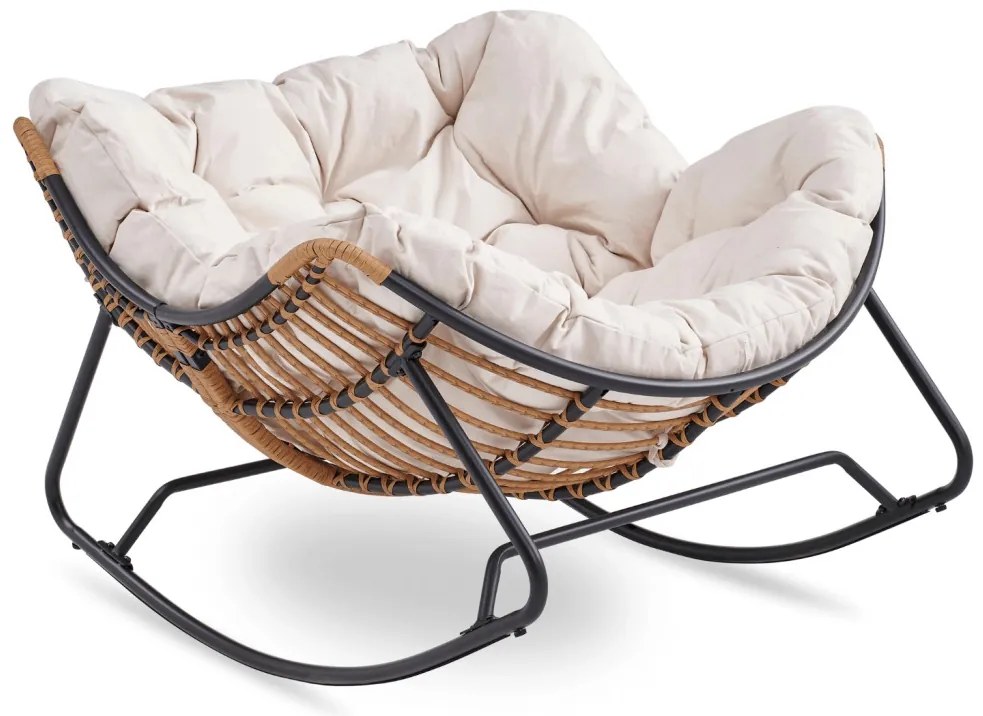 Fotel Bujany ELTON Beżowy