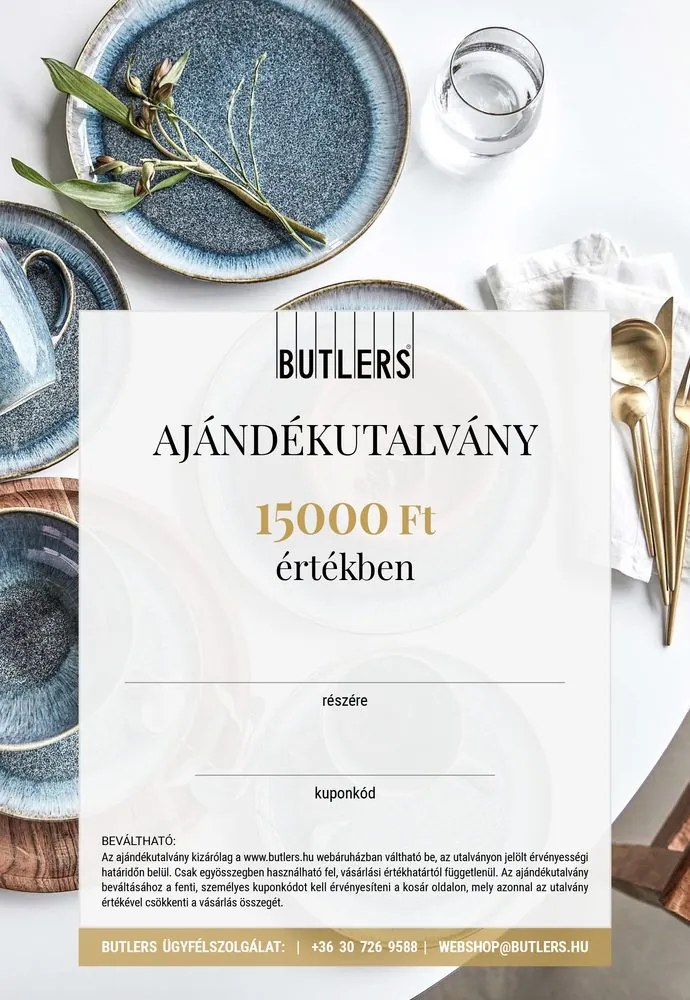 Online ajándékutalvány 15000 Ft értékben