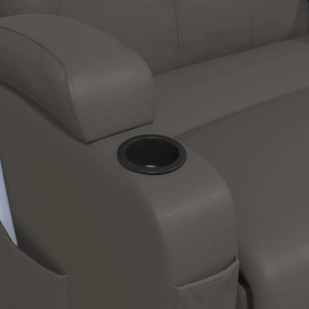 antracitszürke műbőr masszázshintaszék