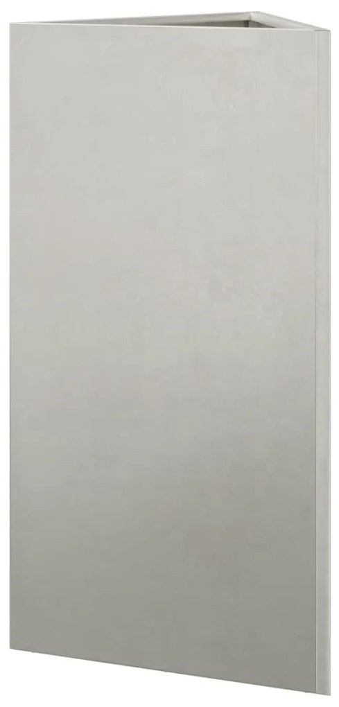 rozsdamentes acél háromszög alakú kerti ültető 40x34,5x70 cm