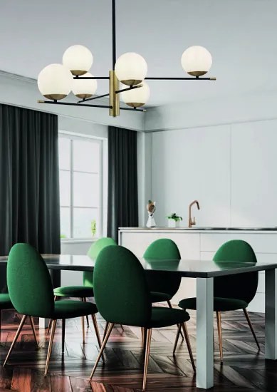 Maytoni modern függeszték nostalgia fehér fekete matt arany mymod048pl-06g