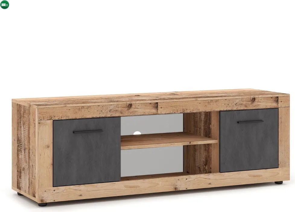 BLAGO RTV szekrény 140 cm – natúr tölgy/grafit