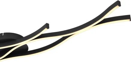 Globo 67206D Mennyezeti lámpa könnyűfém fekete matt, műanyag fehér, alumínium fekete matt, HxSzxM.: 1080x180x60mm, LED 35W 230V, 3610lm forrás, 1220lm kimenet, 3000K