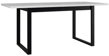 Széthúzható étkezőasztal Elarna 80 x 140 180 III (artisan tölgy + fekete)  (4-8 fő részére). 1105372