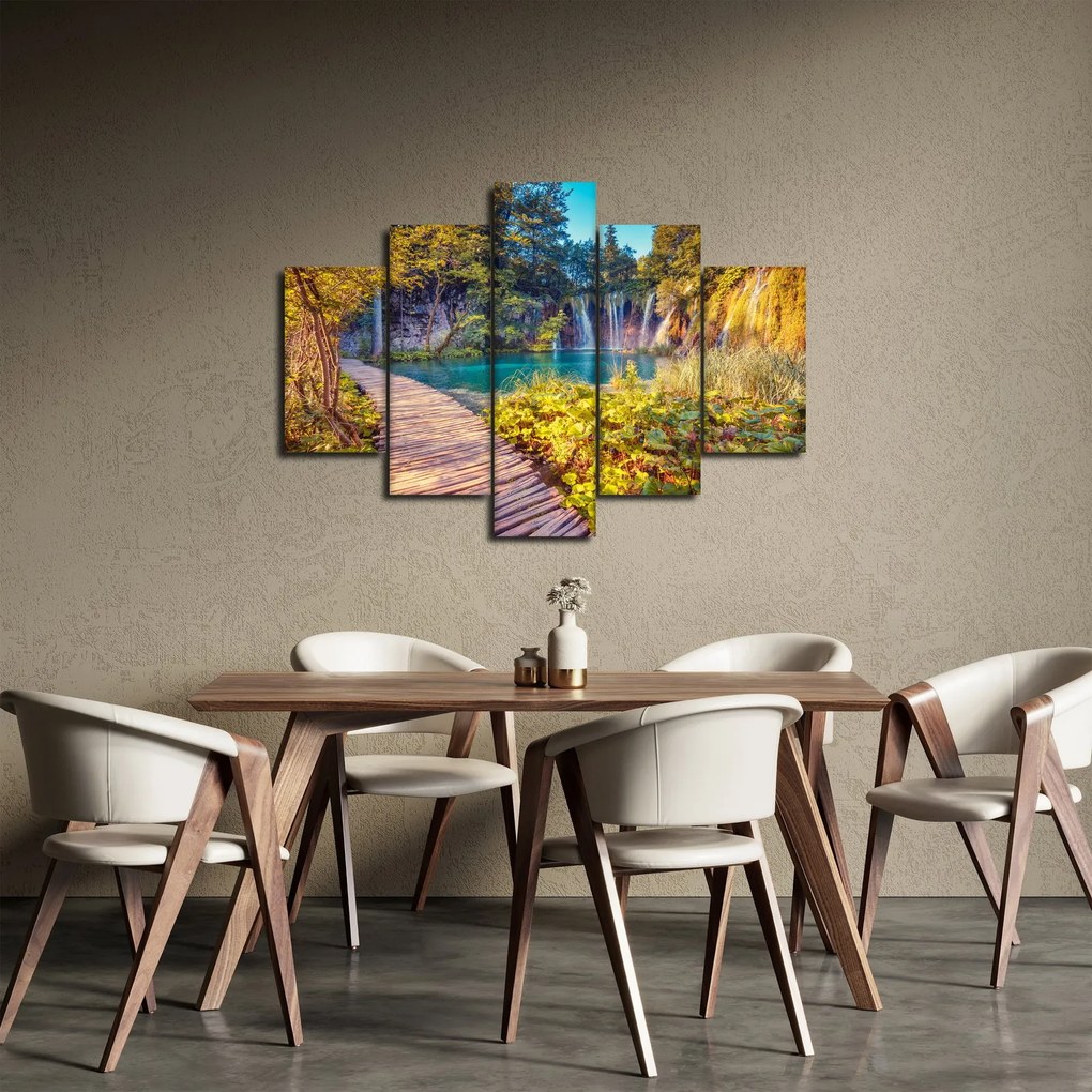Kép - Plitvicei-tavak, Horvátország (150x105 cm)