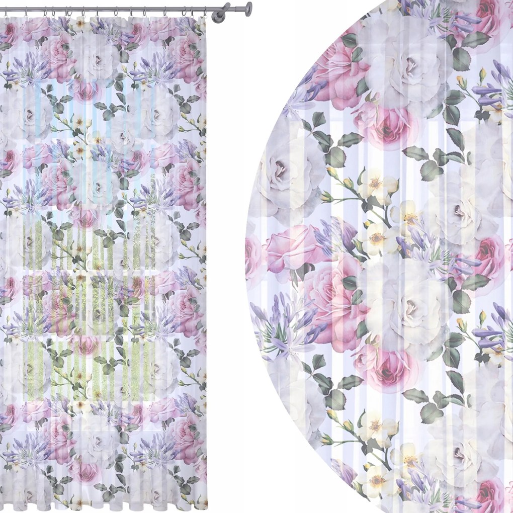 Függöny Kész Függöny 140x240 Fátyol Festett Béka 010