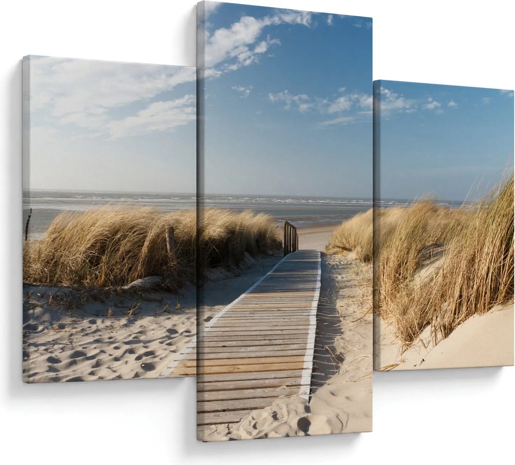 Kép - Homokos strand Langeoog szigetén, Németországban (90x60 cm)