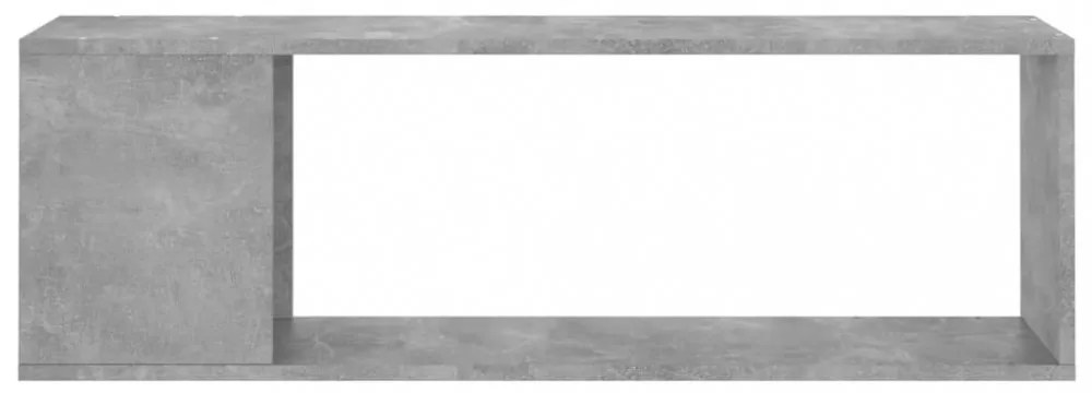 betonszürke szerelt fa TV-szekrény 100 x 24 x 32 cm