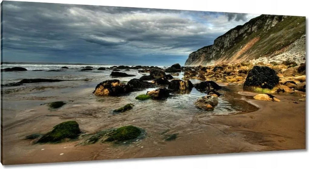 Vászonkép 115x55 Szikla a tengerparton