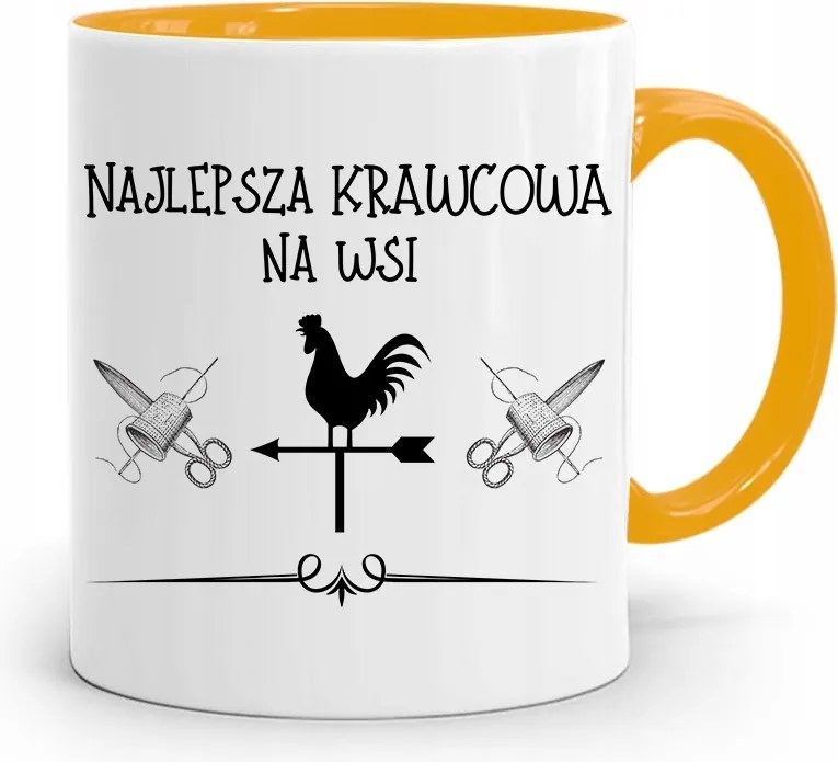 Sárga Bögre Varrónőnek Legjobb Varrónőnek, fényképes nyomattal