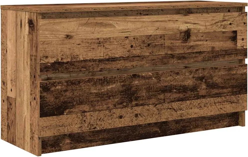 vidaXL antik fa színű szerelt fa TV-szekrény 100x35x54 cm