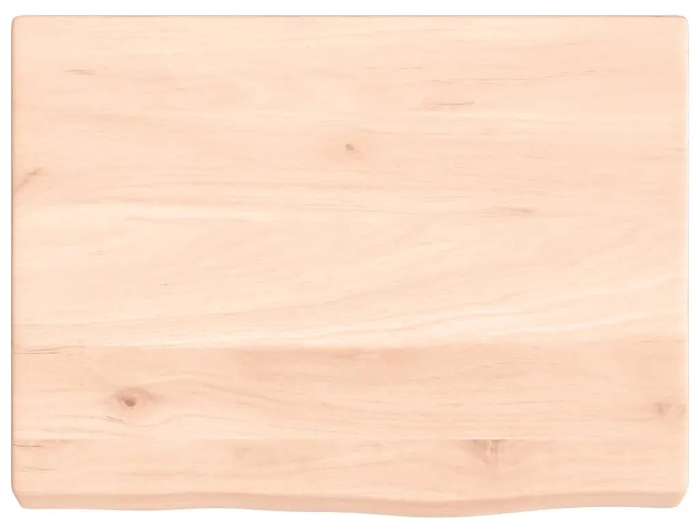 kezeletlen tömör tölgyfa fali polc 40x30x(2-4) cm