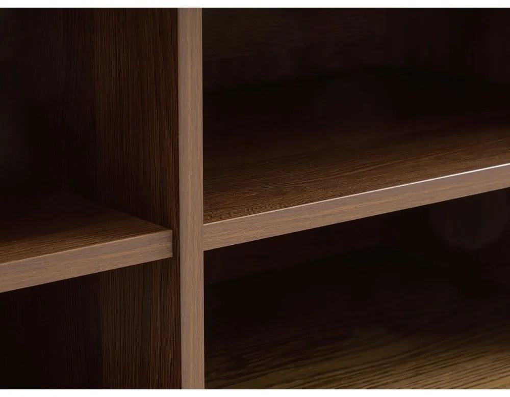 Barna TV-állvány tölgyfa dekorral 180x56x45 cm Nola – Unique Furniture