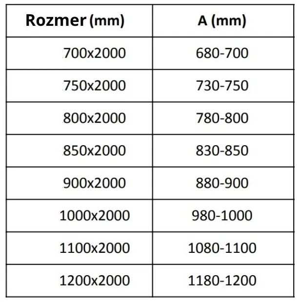 Mexen Velar, üvegfaltól zuhanykabinig 75x200 cm, 8mm szürke üveg, 870-075-000-00-40