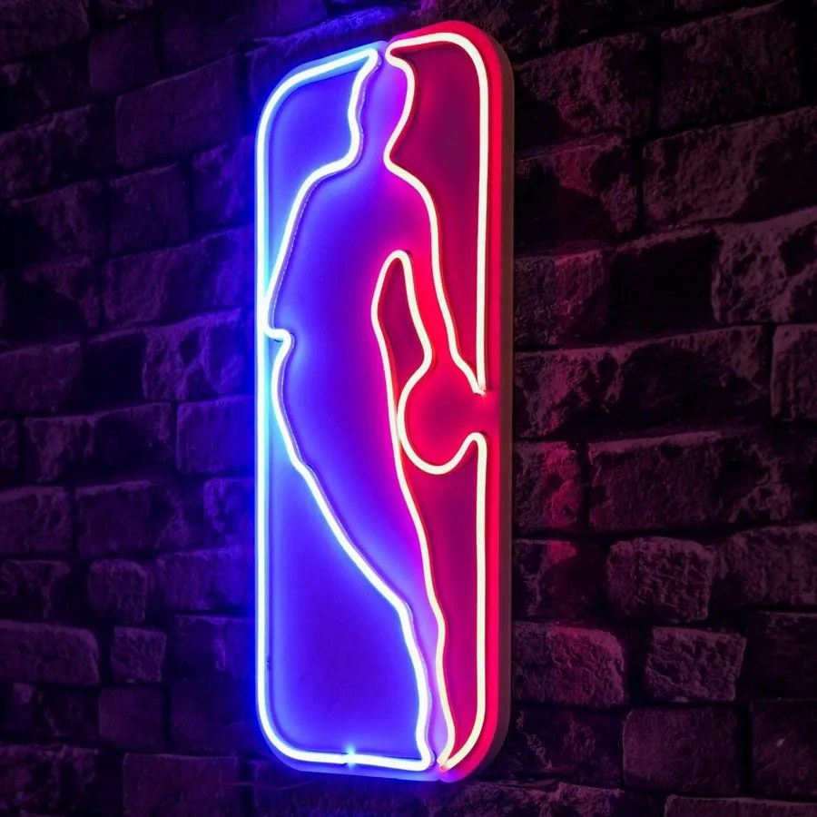 Műanyag LED-es fali dekoráció, The Logo Jerry West - Multicolor