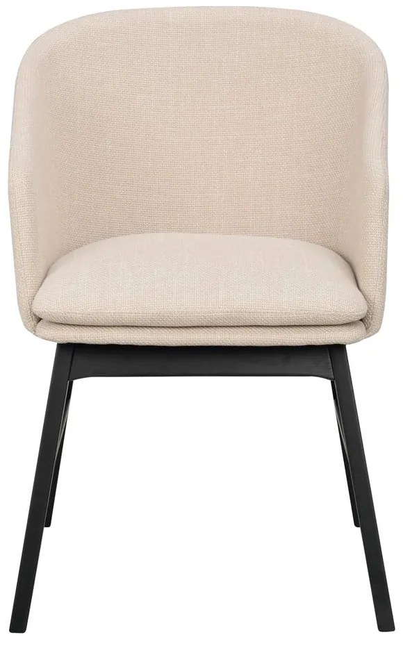 Bézs kárpitozott étkezőfotel szett 2 db-os Windham – Rowico