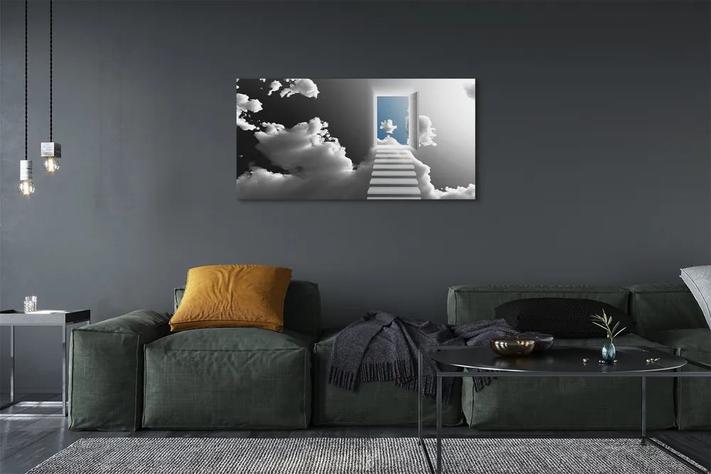 Canvas képek Sky lépcsőház ajtó 100x50 cm