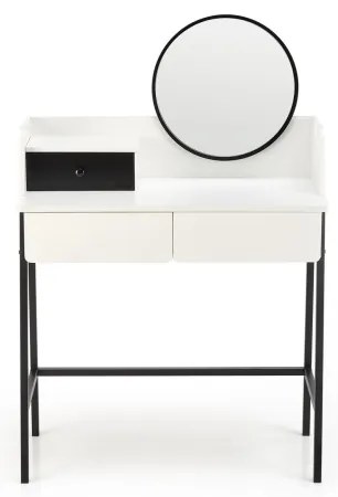 Öltözködő asztal AGNES 120x80 cm fehér/fekete