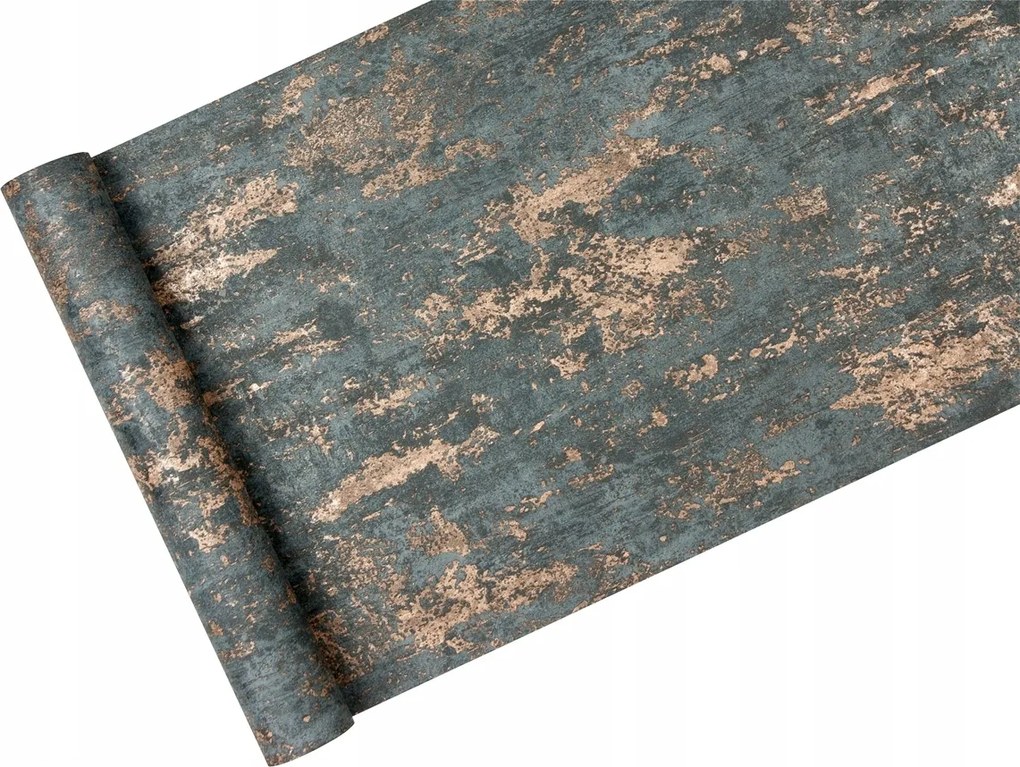 Tapéta Látványos Vakolat réz kopásokkal