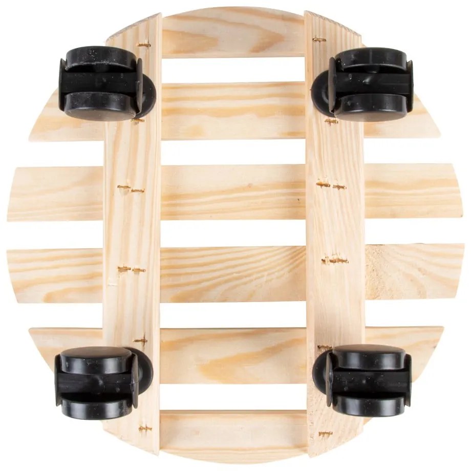 Fa gurulós virágállvány ø 29 cm (magasság 8 cm) Indoor &amp; Outdoor – Esschert Design