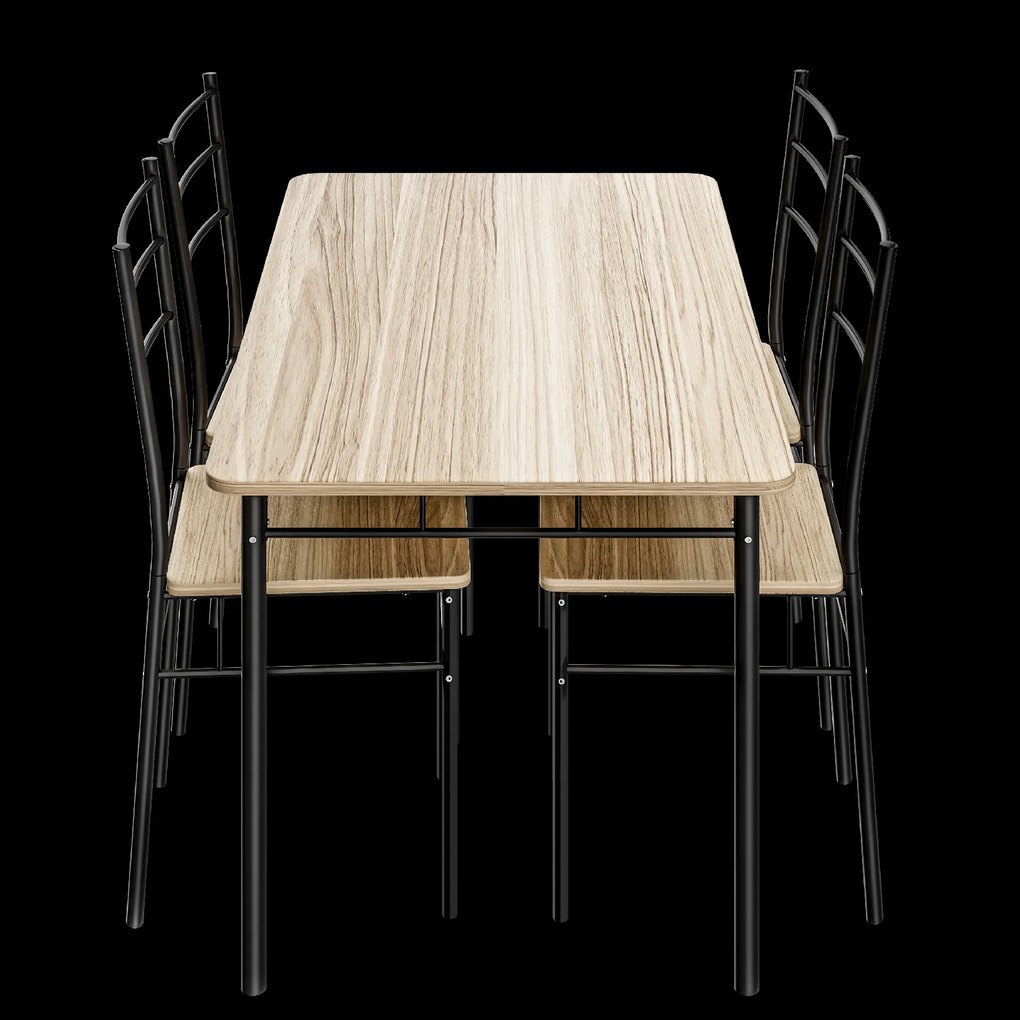 Casaria® Leo étkezőgarnitúra - tölgy