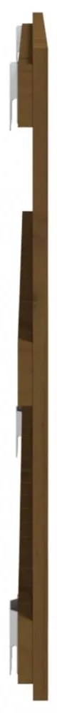 mézbarna tömör fenyőfa fali fejtámla 108 x 3 x 60 cm