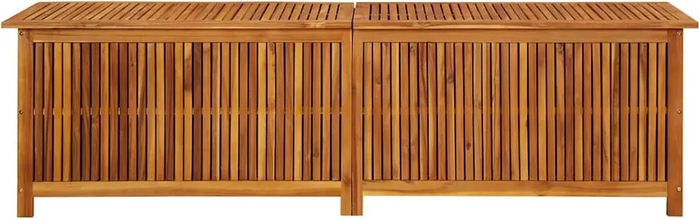 Tömör Akácfa Kerti Tárolóláda 200 X 50 X 58 Cm