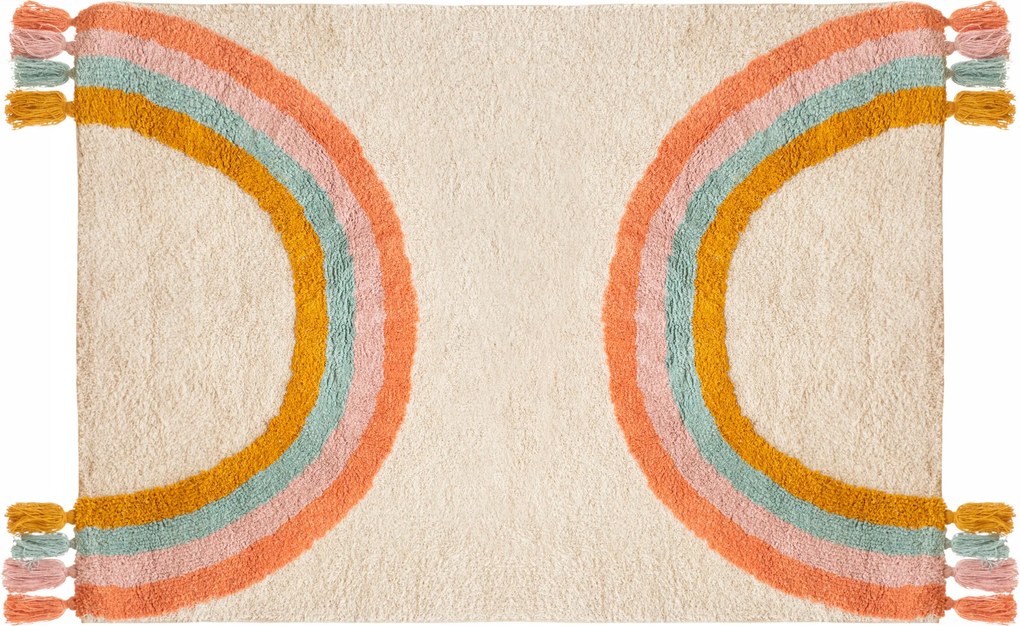 Gyerekszőnyeg Gyerekszoba Szőnyeg 100 x 150 cm Szivárvány