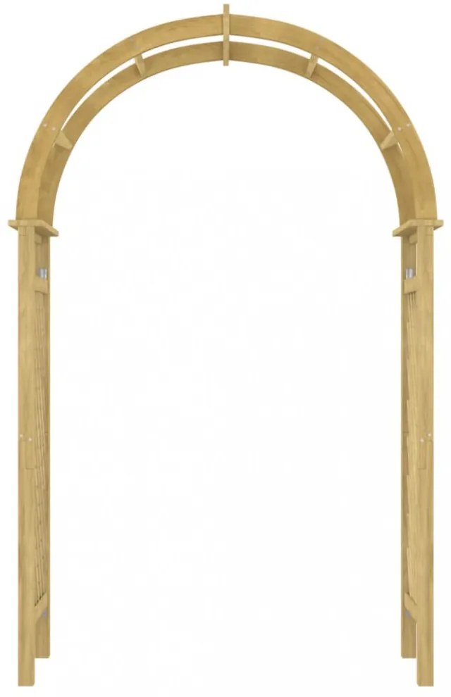 impregnált tömör fenyőfa rácsos boltív 141 x 97 x 243 cm