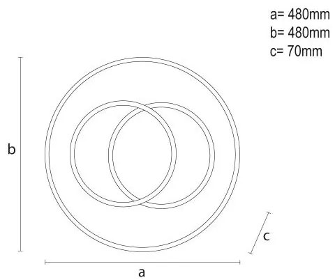 LED Dimmelhető mennyezeti lámpa LED/85W/230V 3000-6500K + távirányítás