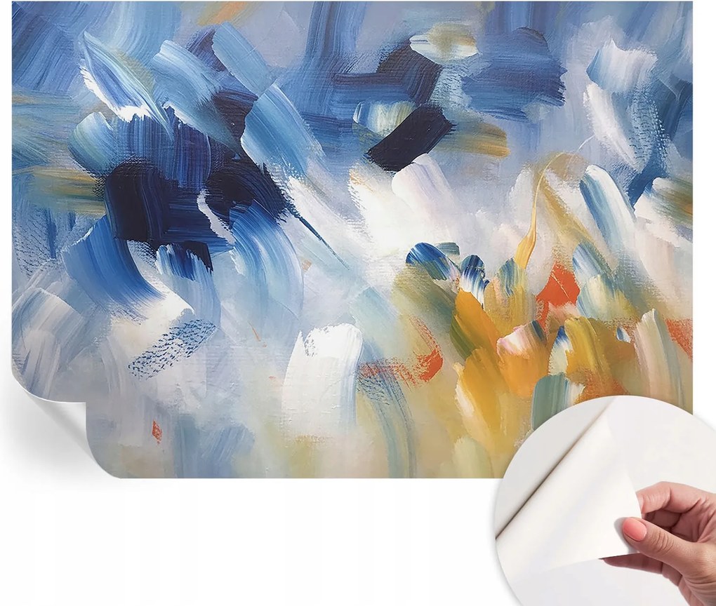 Mosható öntapadós fotótapéta étkezőbe Színes húzások 312x219