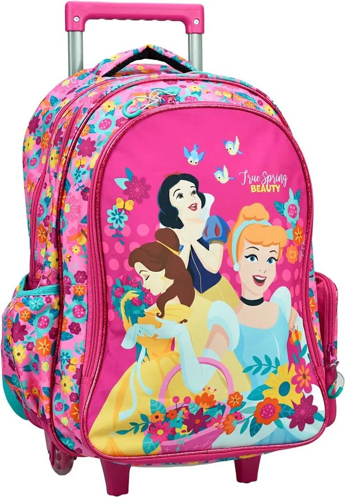 Disney Hercegnők Spring gurulós iskolatáska, táska 46 cm