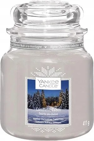 Yankee candle pohár Candlelit Cabin 411 g