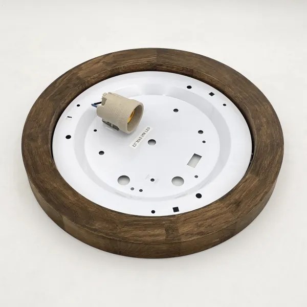 Brilagi - LED mennyezeti lámpa BELLADONNA 1xE27/15W/230V, 30 cm, fehér/dió