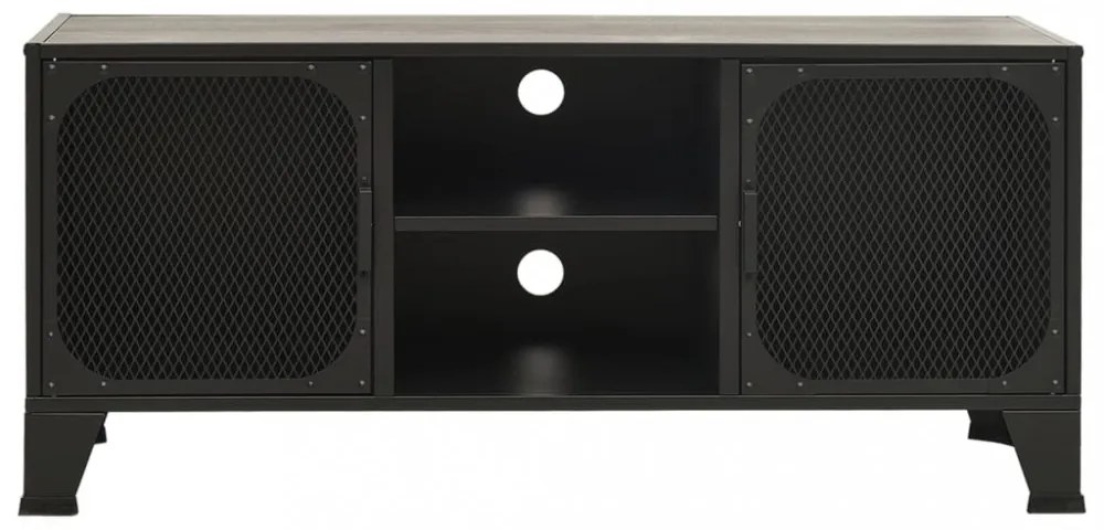 szürke fém és MDF TV-szekrény 105 x 36 x 47 cm