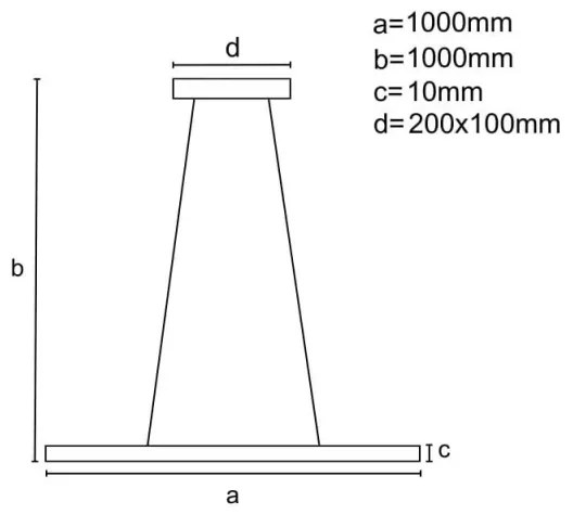 LED állítható fényerejű csillár kábellel LED/40W/230V 3000-6500K fehér + DO