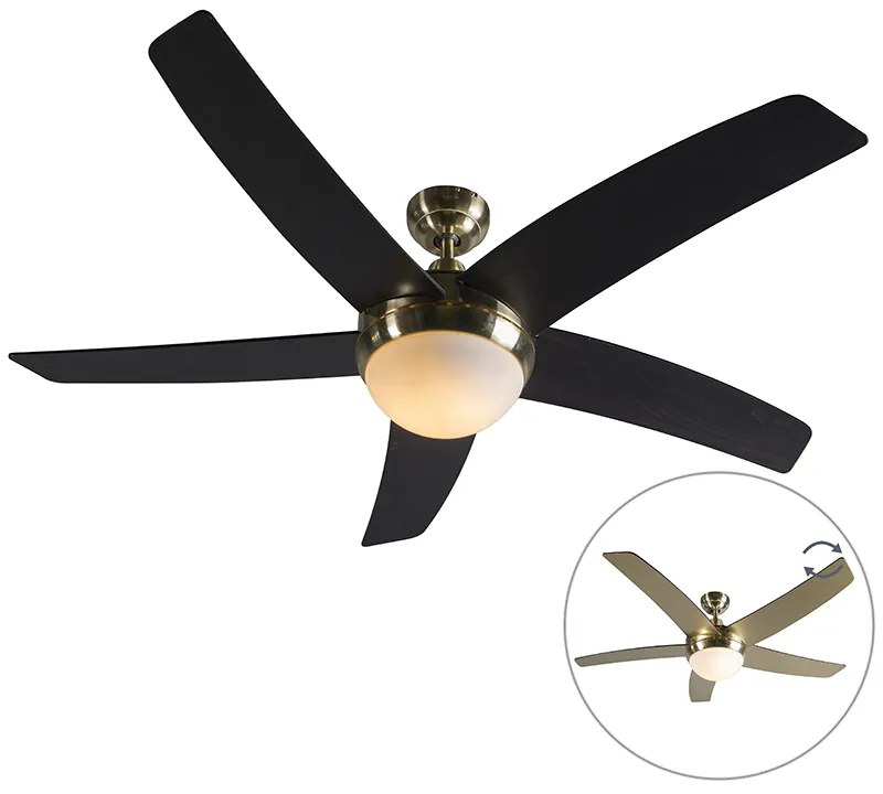 Mennyezeti ventilátor arany színben távirányítóval - Cool