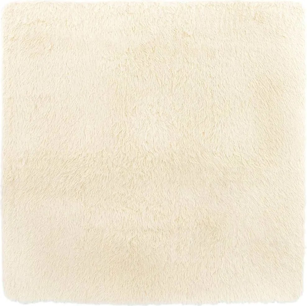 vidaXL krém poliészter hosszú szálú NAVARRA bozontos szőnyeg 200x200cm