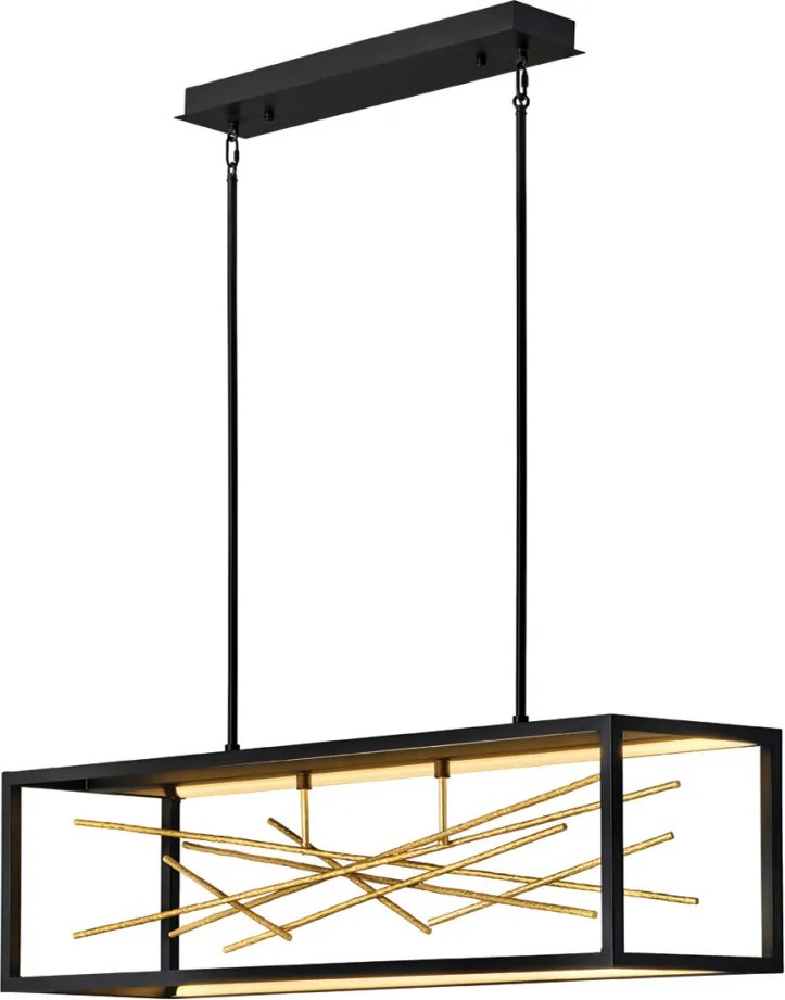 ELSTEAD QNSTYXLEDISLEBG STYX Modern Függesztett Lámpa Fekete, Arany LED IP20