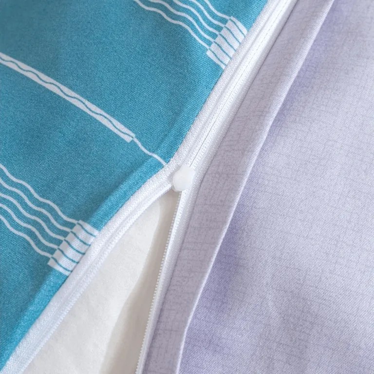 Mikroszálas flanel ágyneműhuzat STRIPELLE kék Ágyneműhuzat mérete: 2 db 70 x 90 cm | 200 x 220 cm