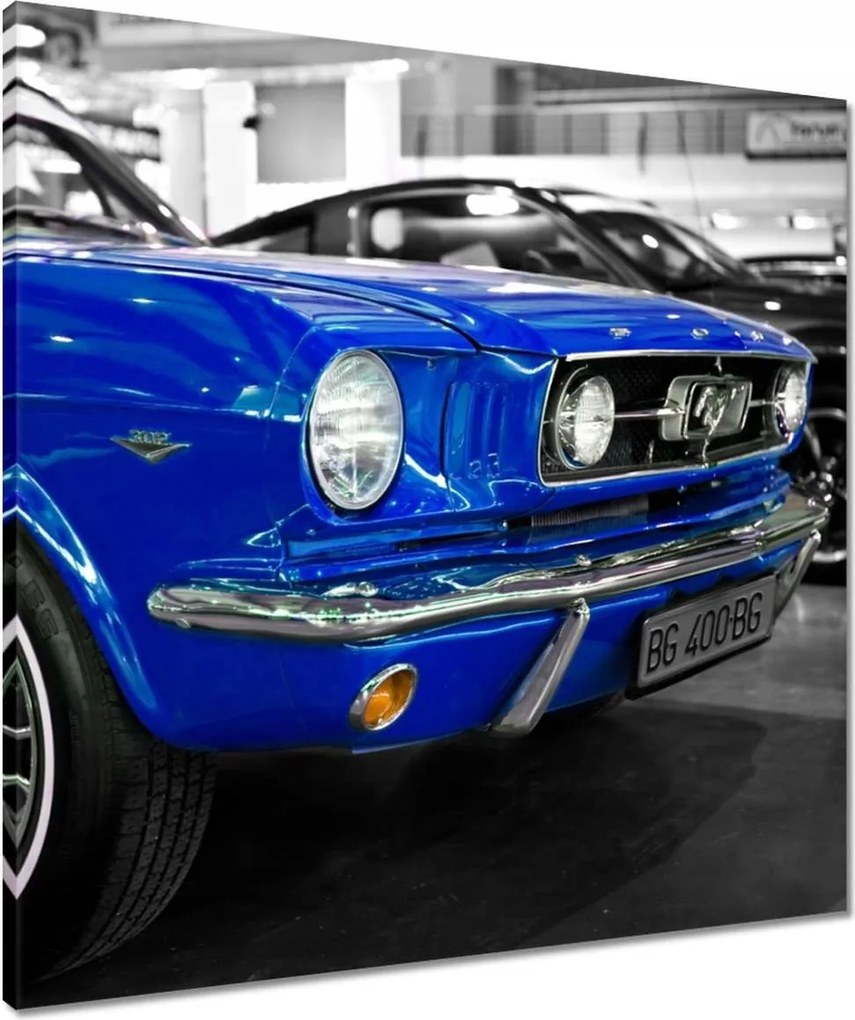 Vászonkép 60x60 Kék Ford Mustang