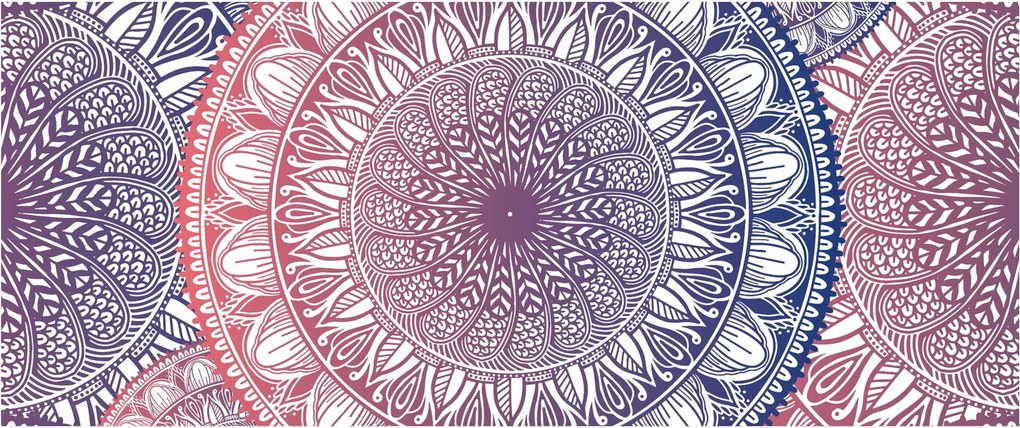 Mandala kép (120x50 cm)