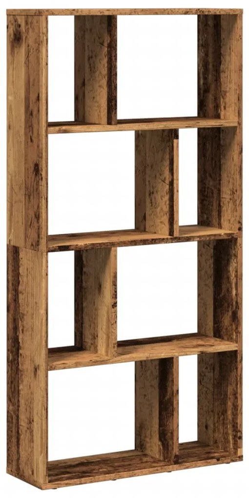 antik fa színű szerelt fa könyvespolc 60 x 20 x 120 cm