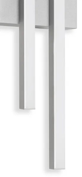 Telefunken - LED kültéri fali lámpa 2xLED/4W/230V IP44 ezüst