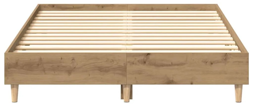 kézműves tölgy szerelt fa ágykeret matrac nélkül 120x200 cm