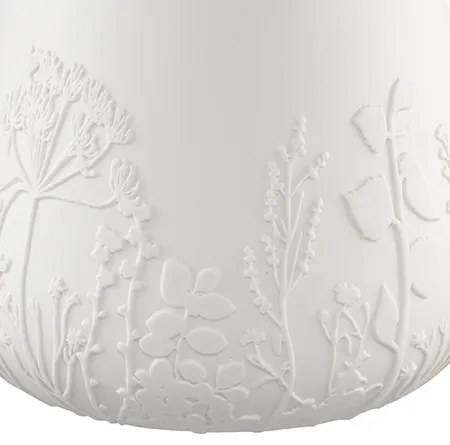 Fehér porcelán váza FLOWERS