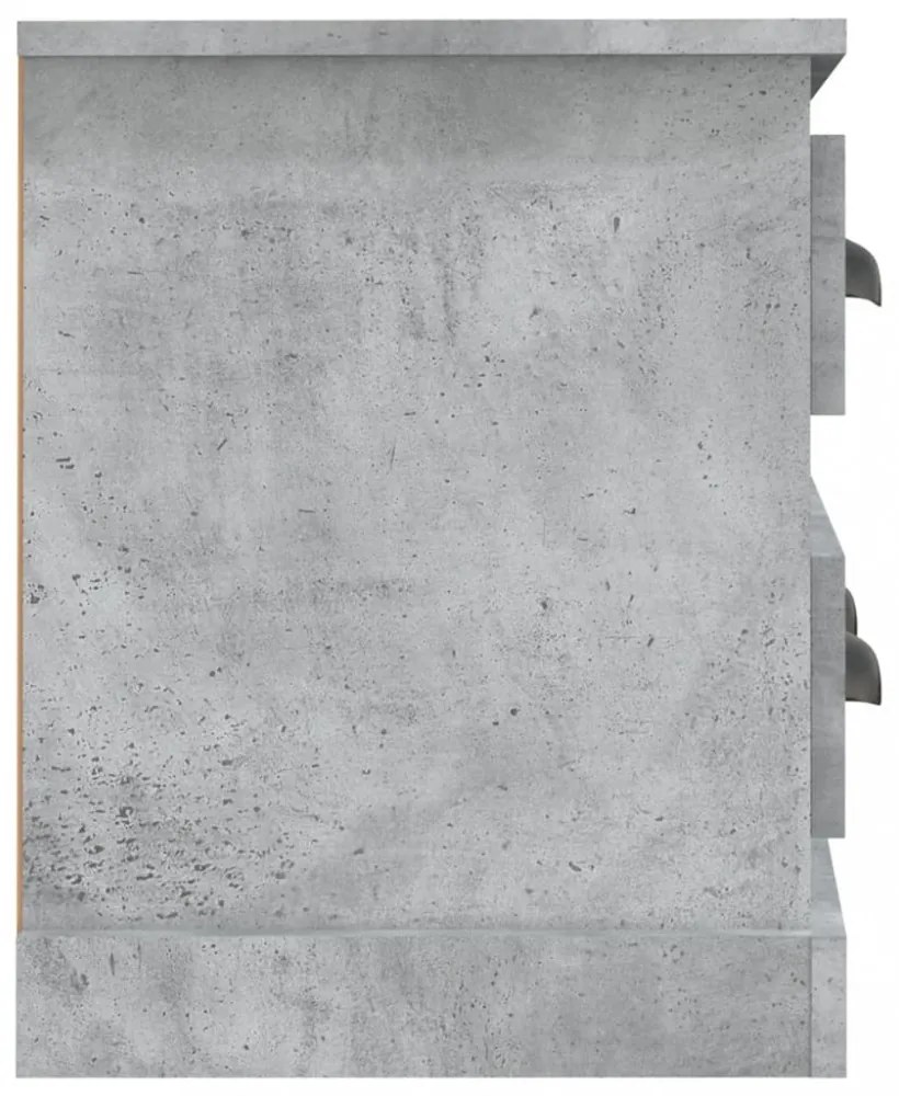 betonszürke szerelt fa TV-szekrény 100 x 35,5 x 45 cm