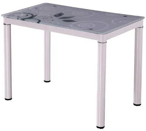 Étkezőasztal 100 cm Damion (fehér + fehér) (4 fő részére). 1050078