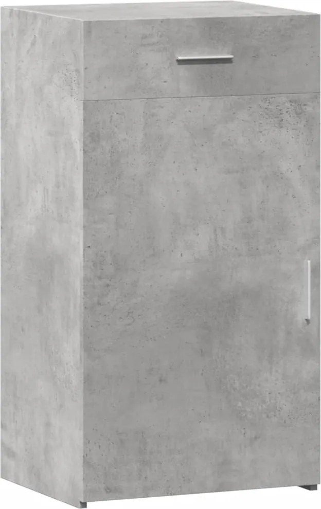 vidaXL betonszürke szerelt fa tálalószekrény 50 x 42,5 x 93 cm